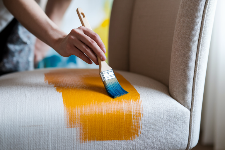 Peindre un Fauteuil en Tissu : Techniques et Peintures Adaptées