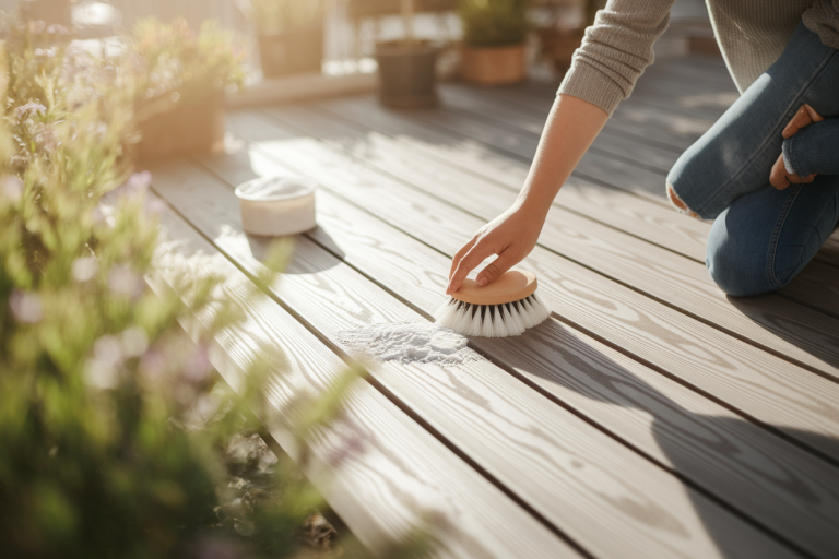 Nettoyer une terrasse en bois au bicarbonate de soude : Quand et Comment ?
