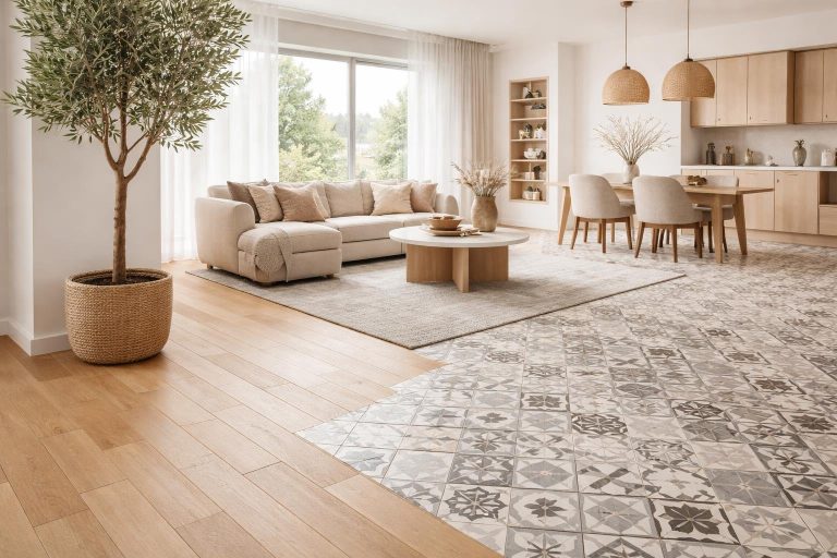 Mixer Carrelage et Parquet : 20 Idées pour Réussir l&rsquo;Association